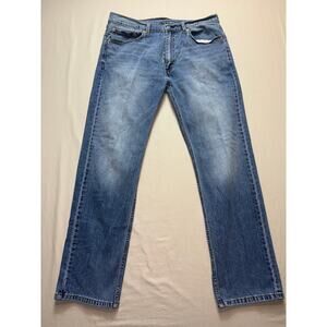 Mens Levi’s 505 Regular Straight Leg Jeans W36 L32 Classic Denim